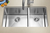 Alternate Image for Houzer Savior 18" Undermount Stainless Steel Kitchen Sink, 18 Gauge, CNG-3200
