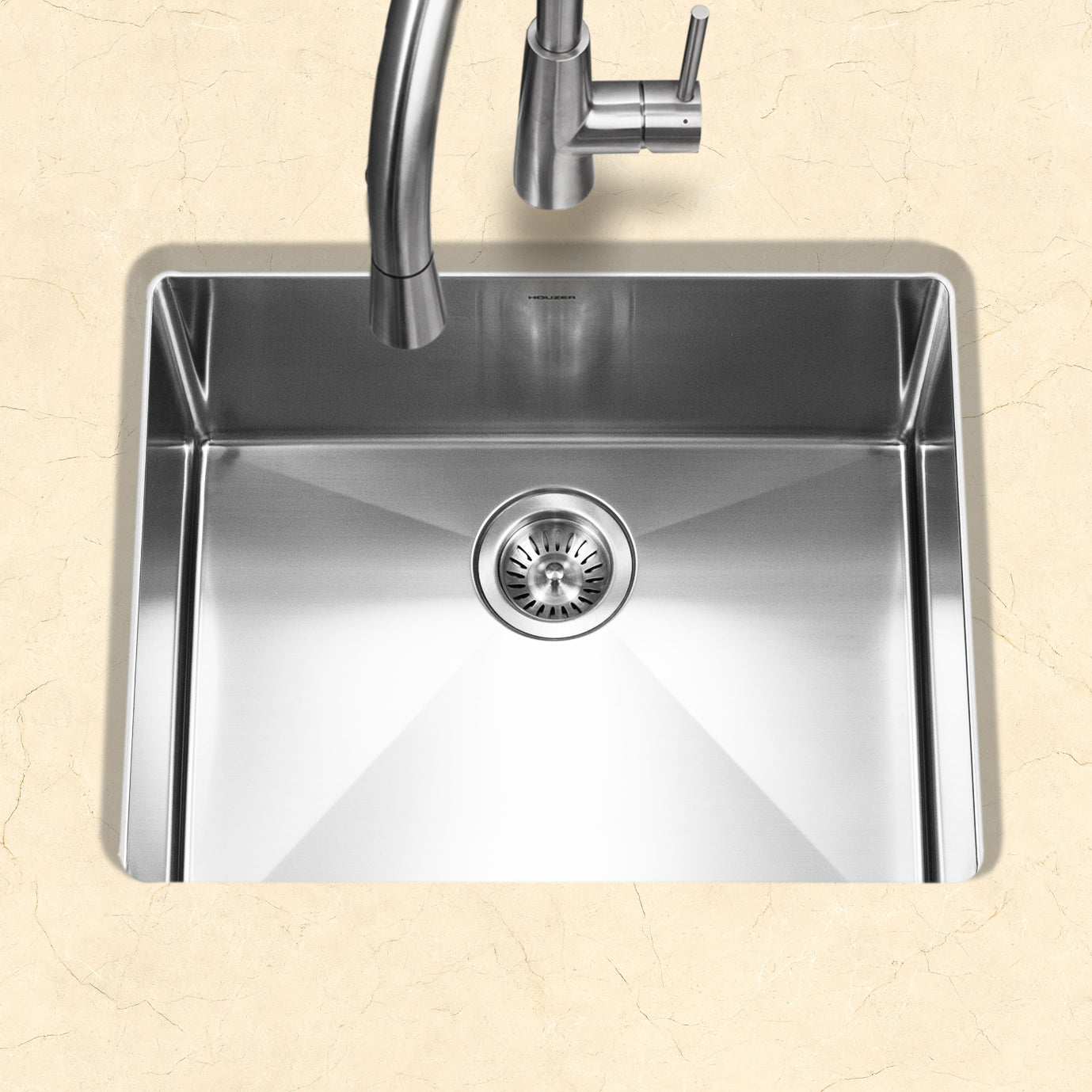 Alternate Image for Houzer Savior 18" Undermount Plastic Kitchen Sink, CNS-2300