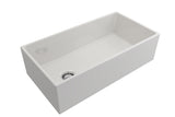 Crestwood 36" Fireclay Farmhouse Sink, White, CW-MOD-36-WHITE - The Sink Boutique