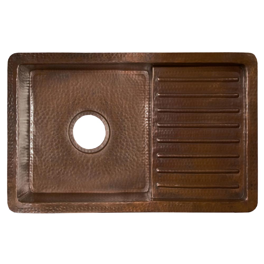 Alternate Image for Native Trails Cantina Pro 24" Copper Bar/Prep Sink, Antique Copper, CPS233
