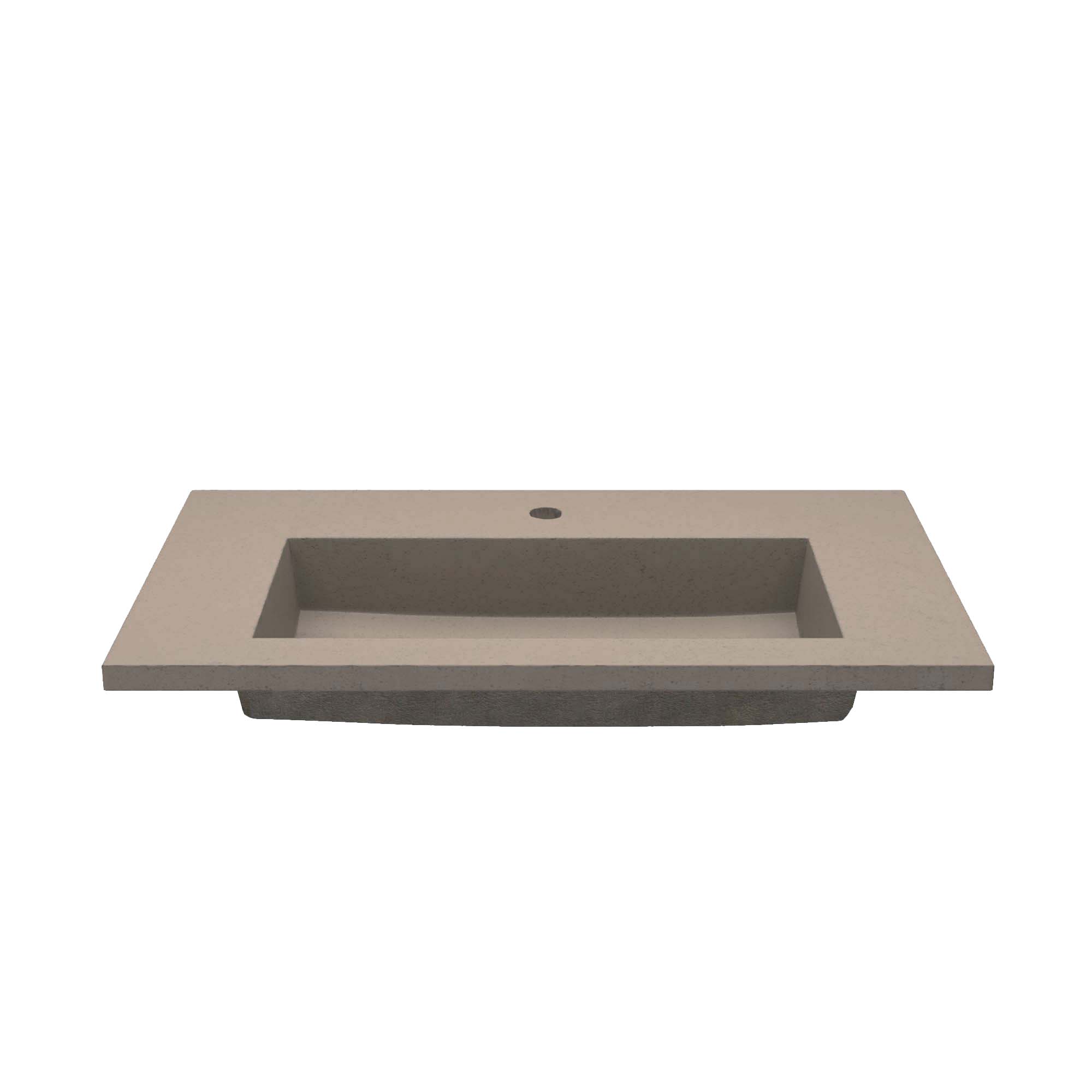 Native Trails 36" Capistrano ADA Vanity Top with Integral Trough Sink in Earh, Single Faucet Cutout, NSVT36-E1