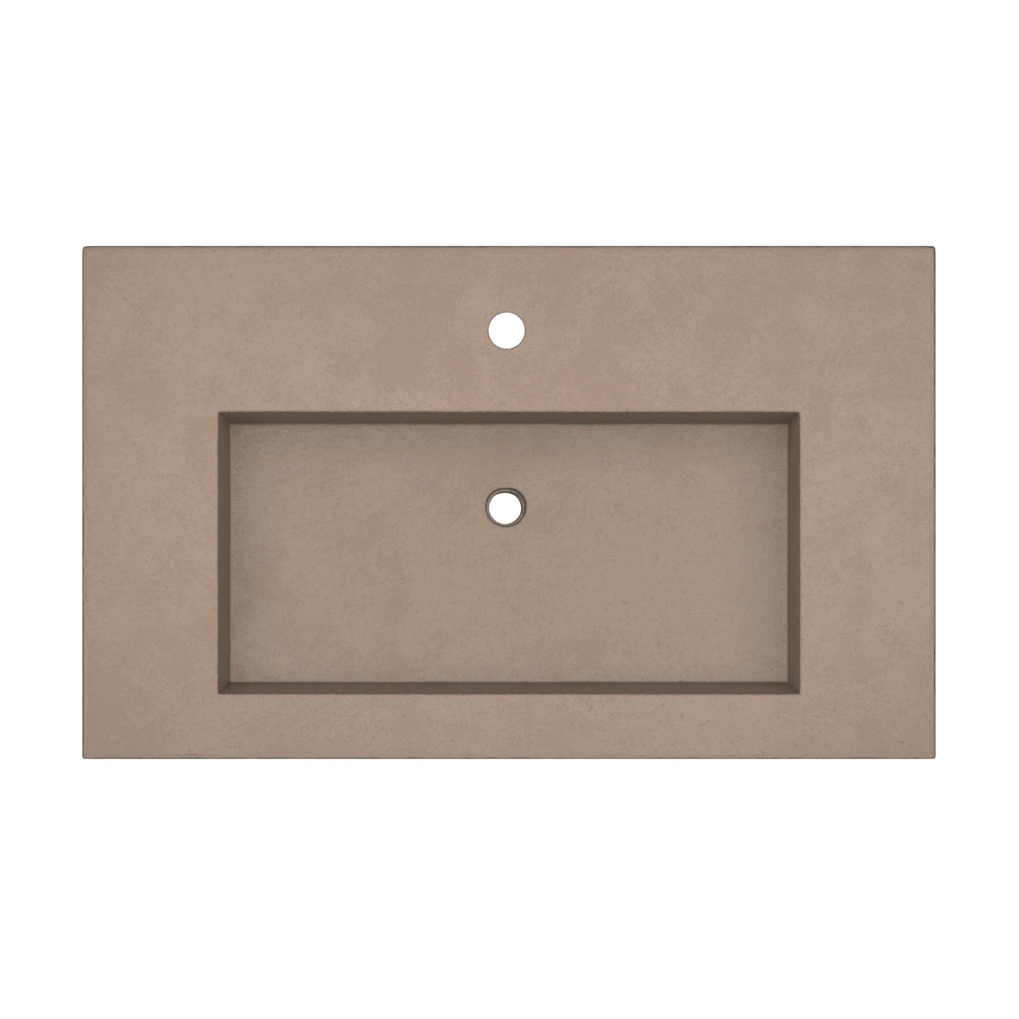 Alternate Image for Native Trails 36" Capistrano ADA Vanity Top with Integral Trough Sink in Earh, Single Faucet Cutout, NSVT36-E1