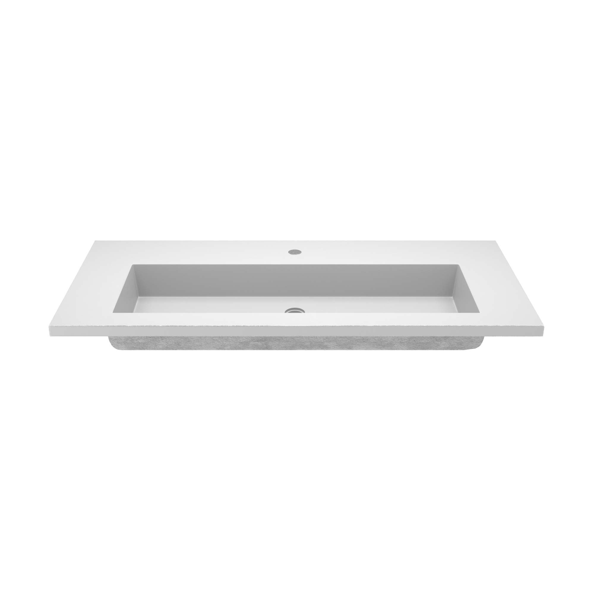 Alternate Image for Native Trails 48" Capistrano ADA Vanity Top with Integral Trough Sink in Pearl, Single Faucet Cutout, NSVT48-P1