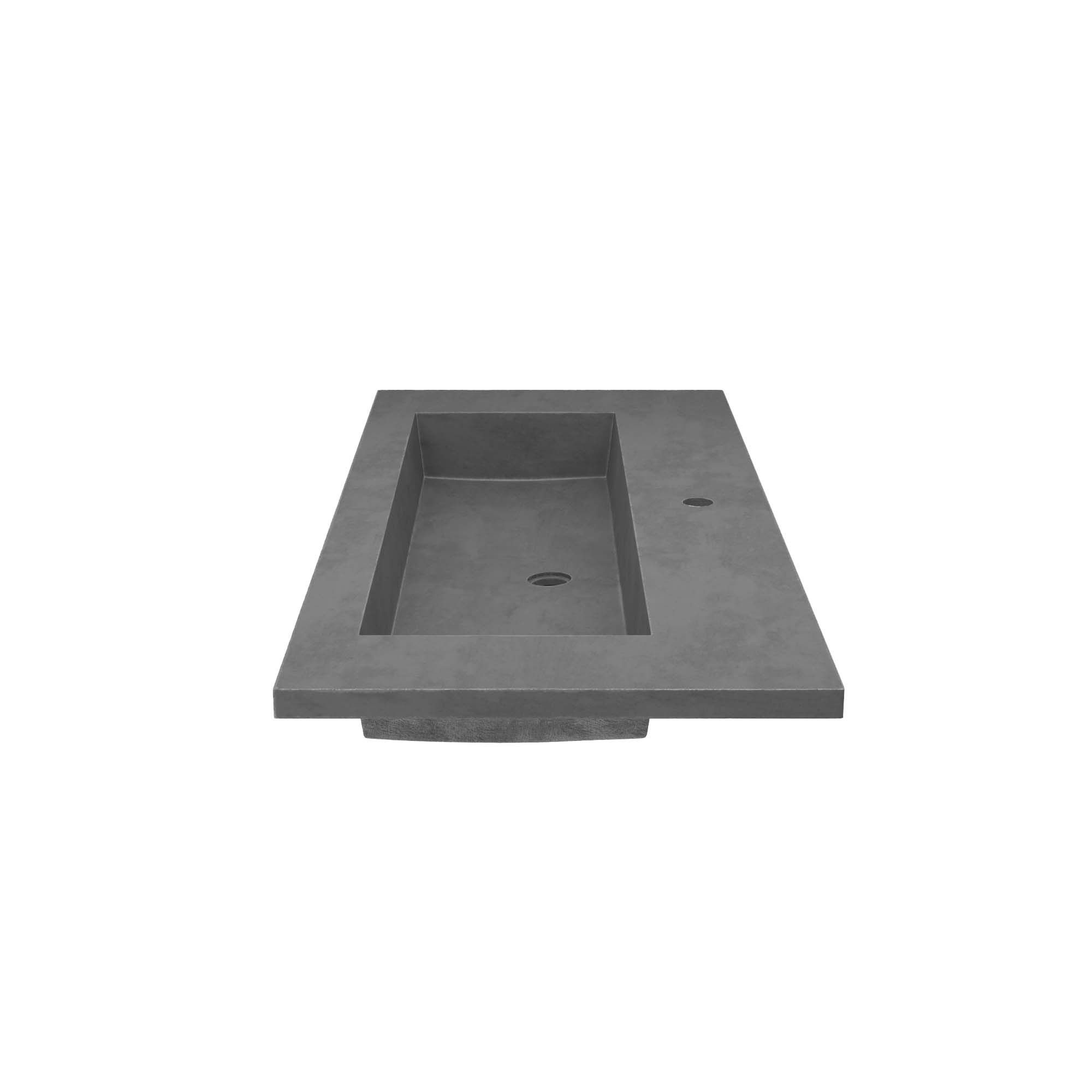 Alternate Image for Native Trails 48" Capistrano ADA Vanity Top with Integral Trough Sink in Slate, Single Faucet Cutout, NSVT48-S1