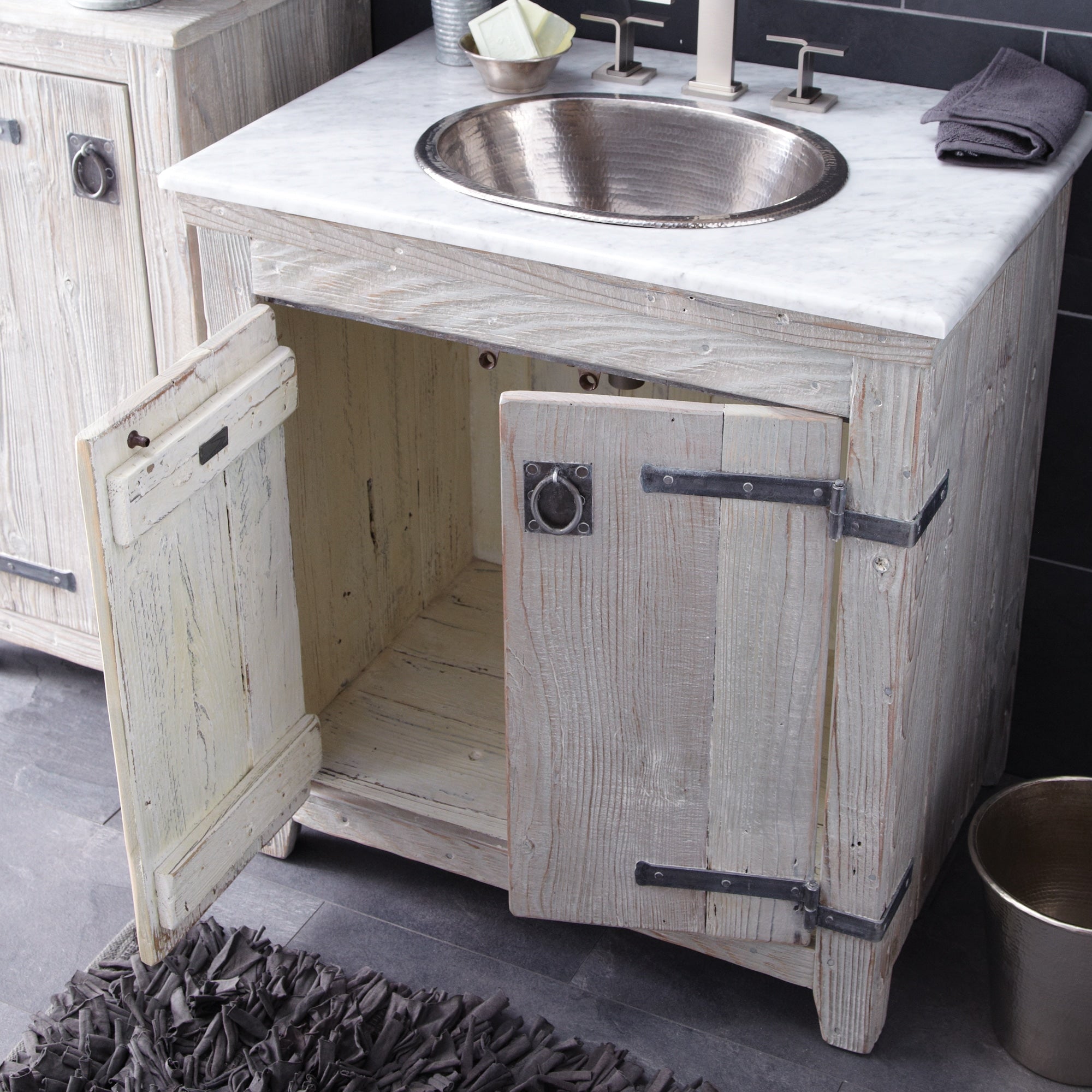 Native Trails 30" Carrara Vanity Top - Oval with 8" Widespread Cutout, VNT30-CO