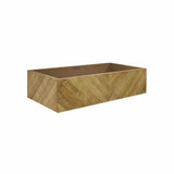 Native Trails 36" Chardonnay Floating Vanity with NativeStone Trough in Ash, VNW191-NSL3619-A