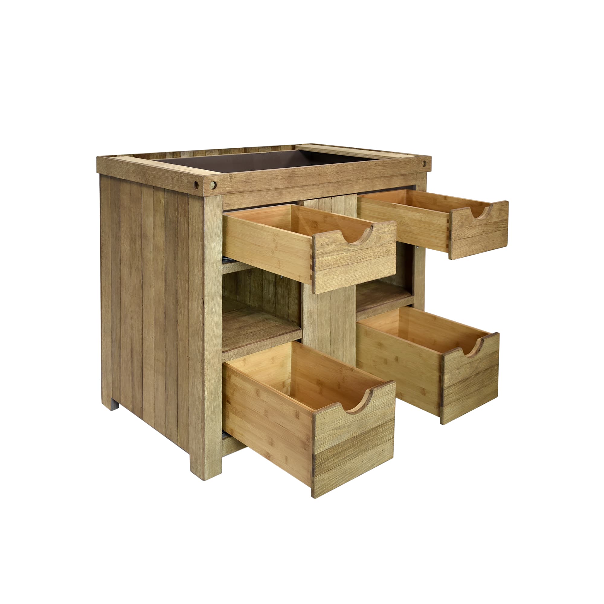 Alternate Image for Native Trails 36" Freestanding Vanity Base in Chardonnay, Reclaimed Oak Wood, Vintner's Collection, VNW361