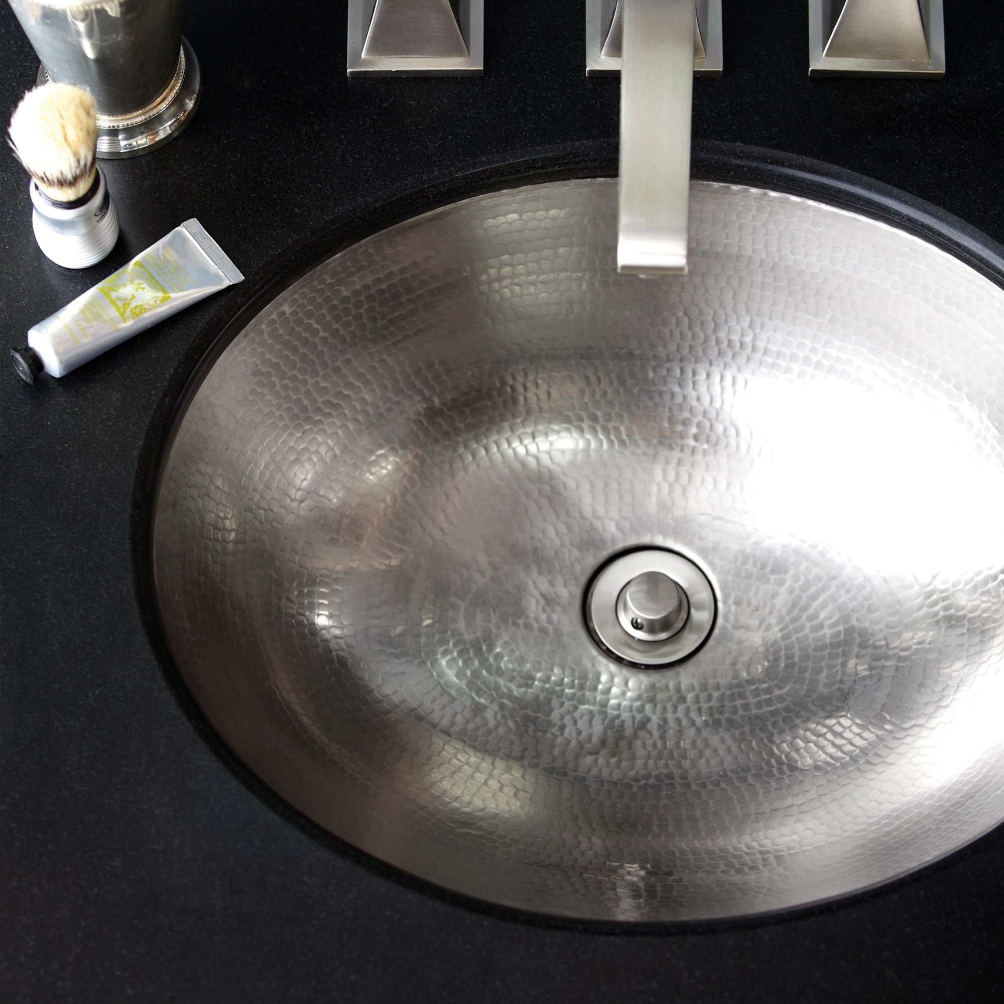 Native Trails Classic 19" Oval Nickel Bathroom Sink, Brushed Nickel, CPS568