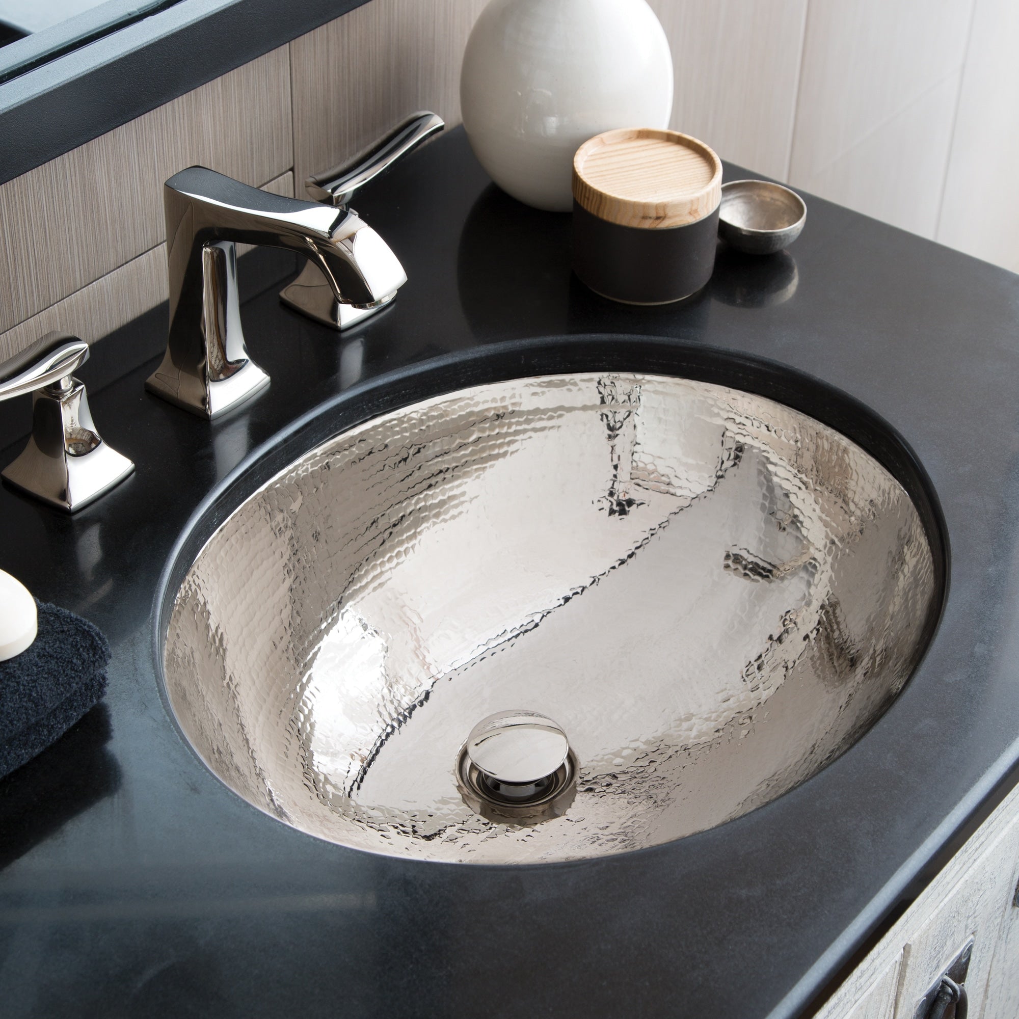 Alternate Image for Native Trails Classic 19" Oval Nickel Bathroom Sink, Polished Nickel, CPS868