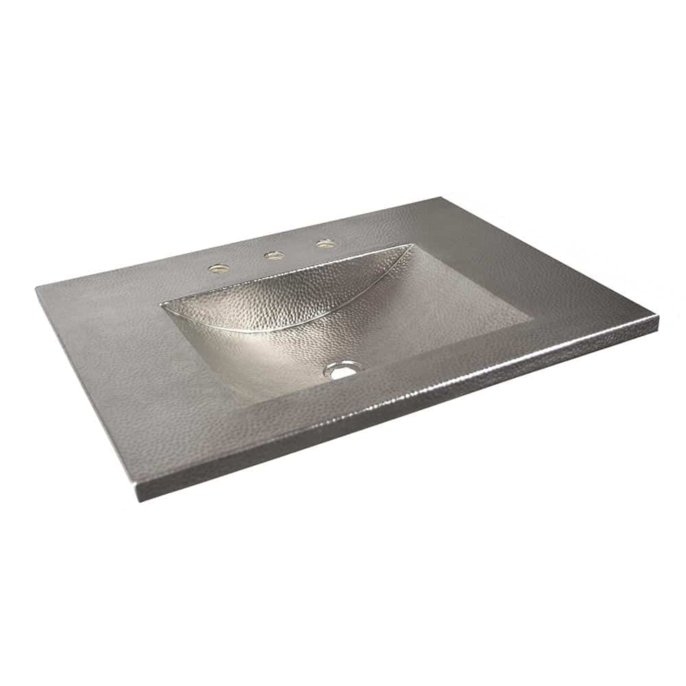 Native Trails 30" Cozumel Vanity Top with Integral Bathroom Sink in Brushed Nickel, VNT3055