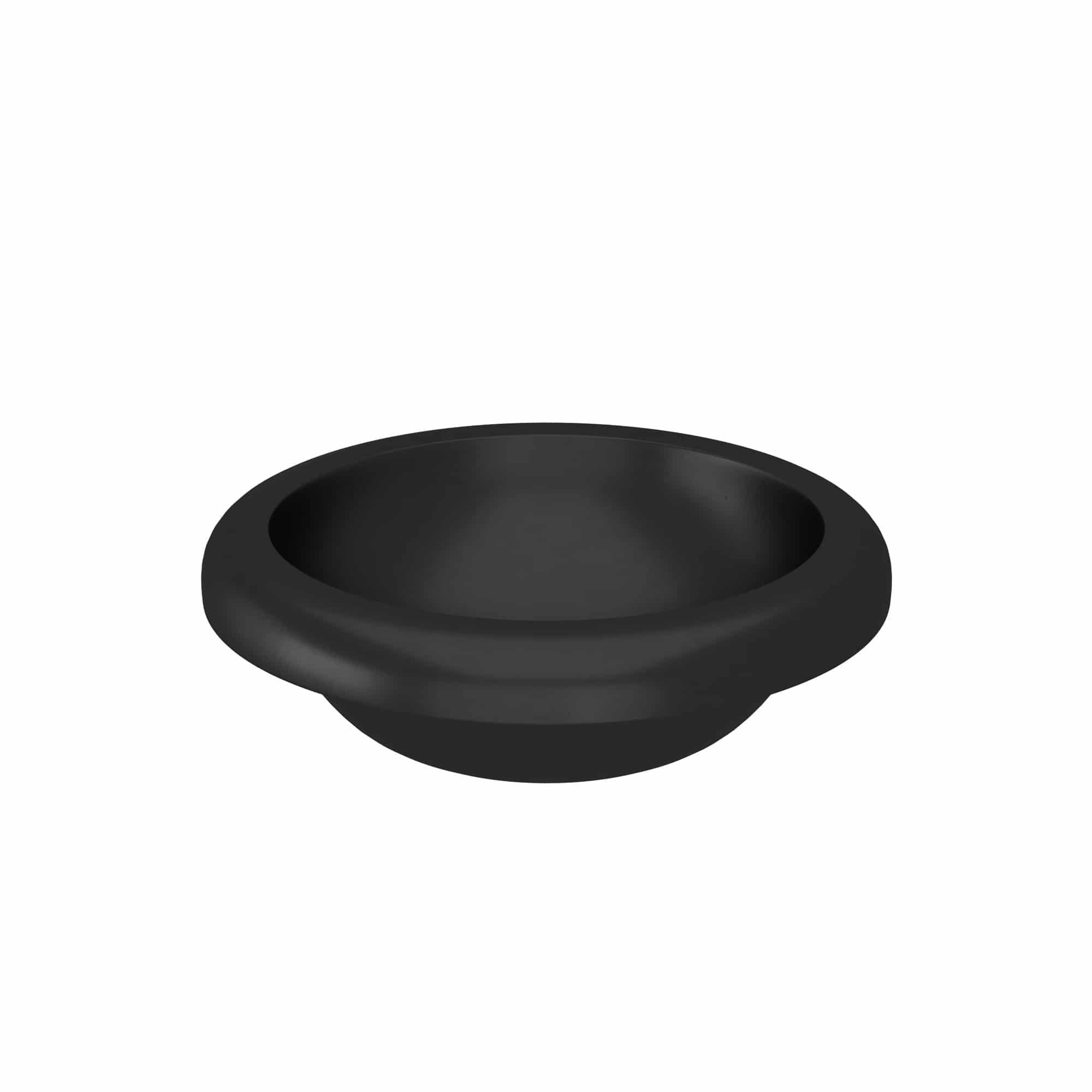 Alternate Image for Native Trails Cuyama 21" x 15" Round Drop In NativeStone Concrete ADA Bathroom Sink, Charcoal, NSL2115-C