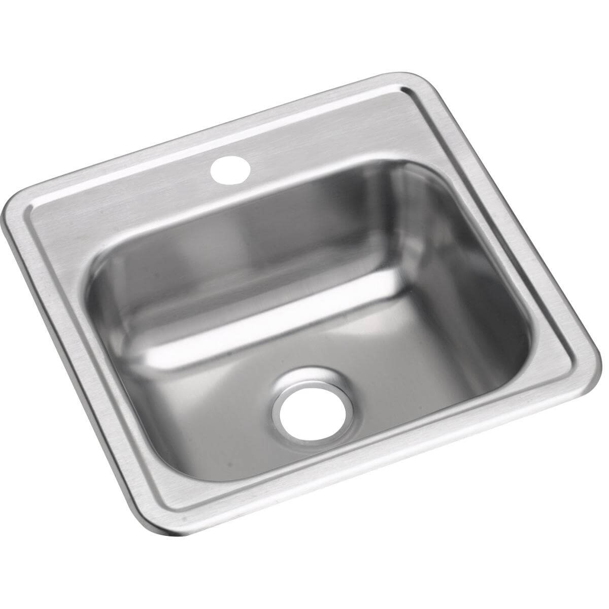 Alternate Image for Elkay Dayton 15" Stainless Steel Bar Sink, Satin, 1 Faucet Hole, D115151