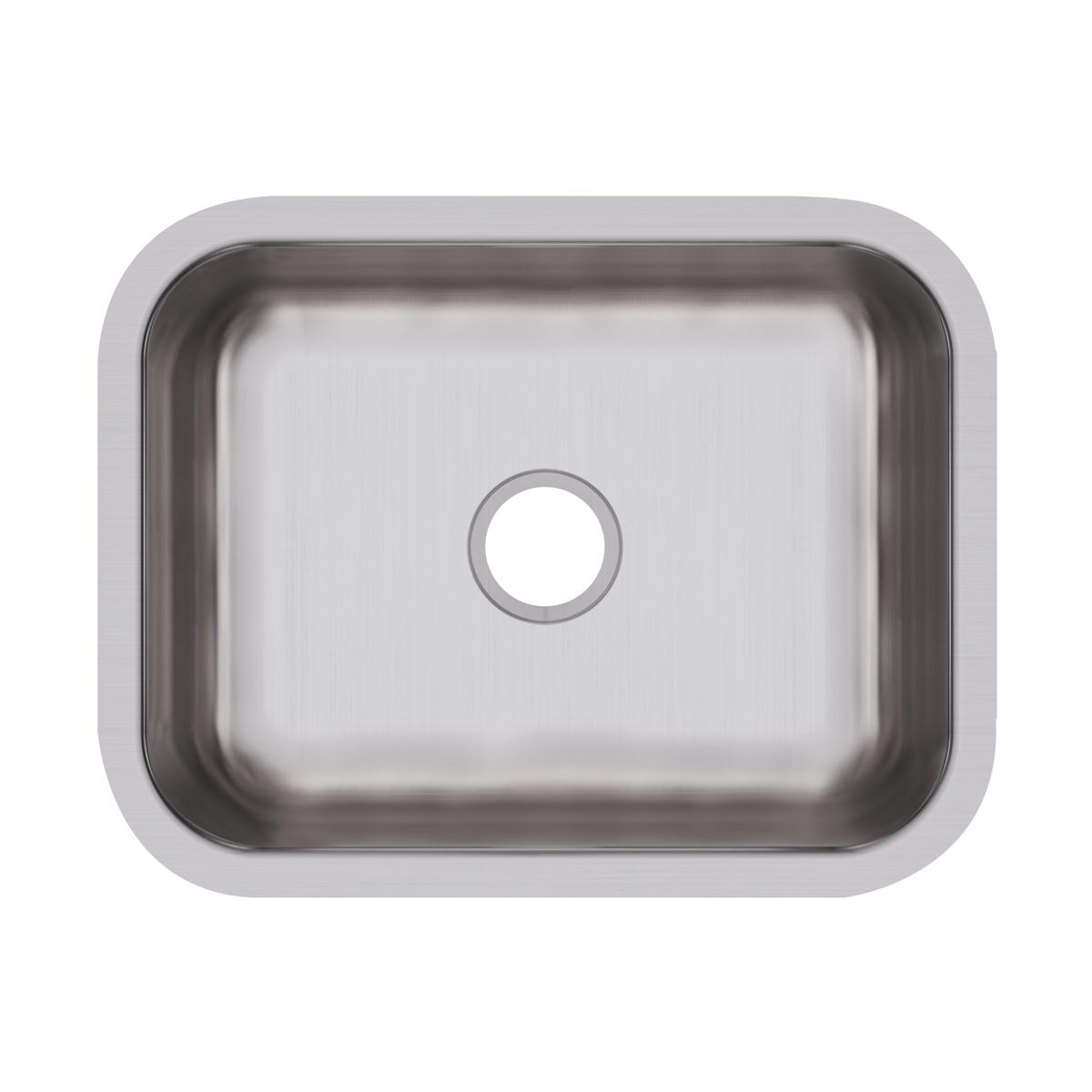 Alternate Image for Elkay Dayton 24" Stainless Steel Kitchen Sink, 18 Gauge, Soft Satin, DCFU2115