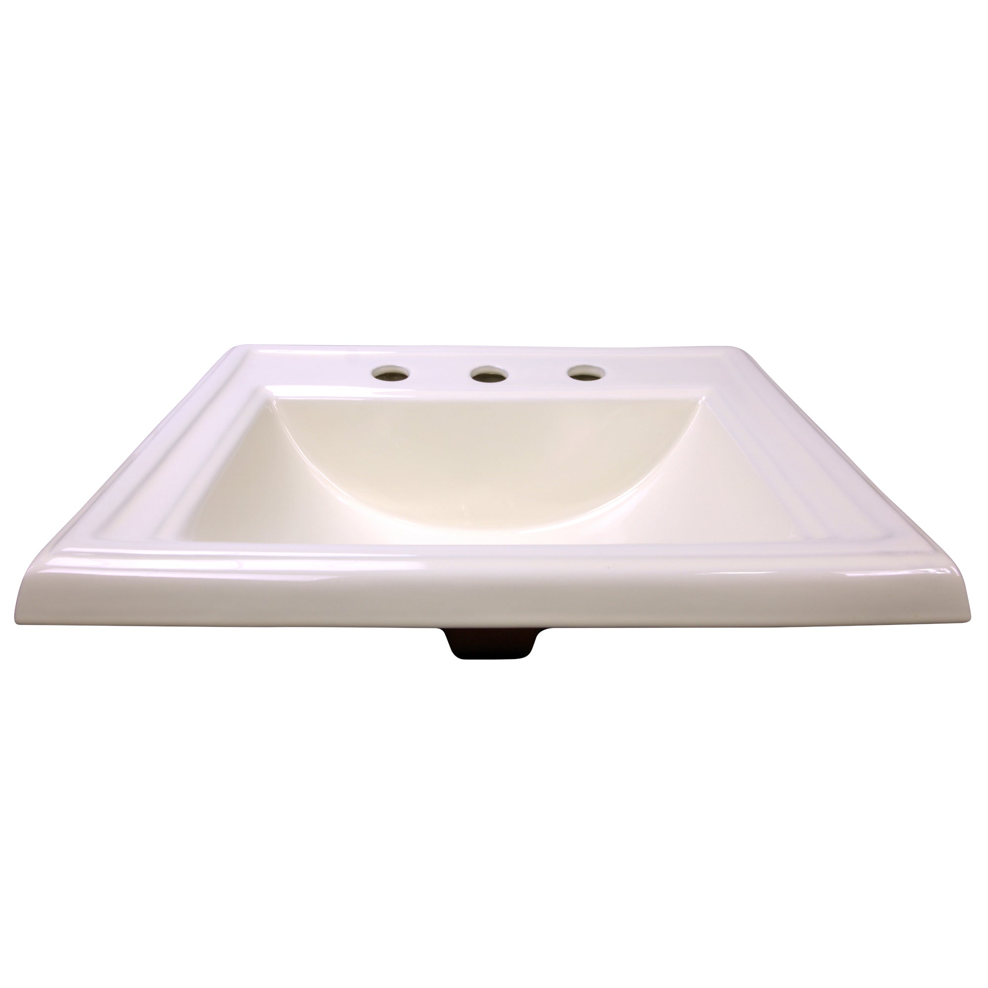 Alternate Image for Nantucket Sinks Great Point 23" x 18.25" x 8.75" Rectangular Drop In/Topmount Ceramic - Vitreous China Bathroom Sink, Bisque, DI-2418-R8-Bisque