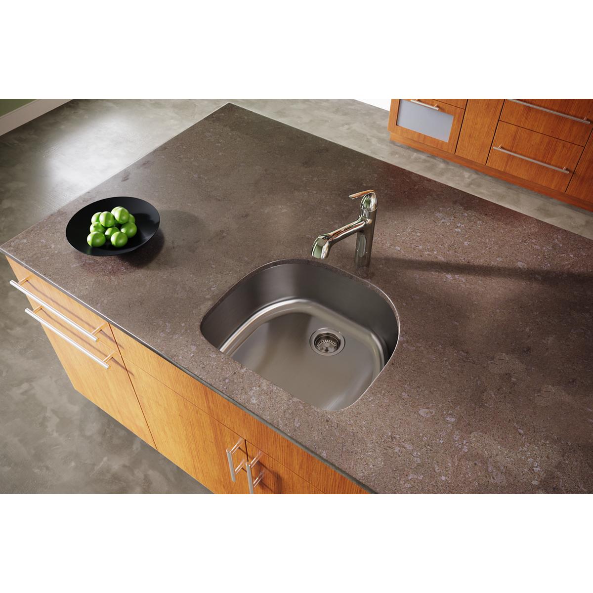 Alternate Image for Elkay Dayton 24" Stainless Steel Kitchen Sink, 18 Gauge, Radiant Satin, DXUH2118