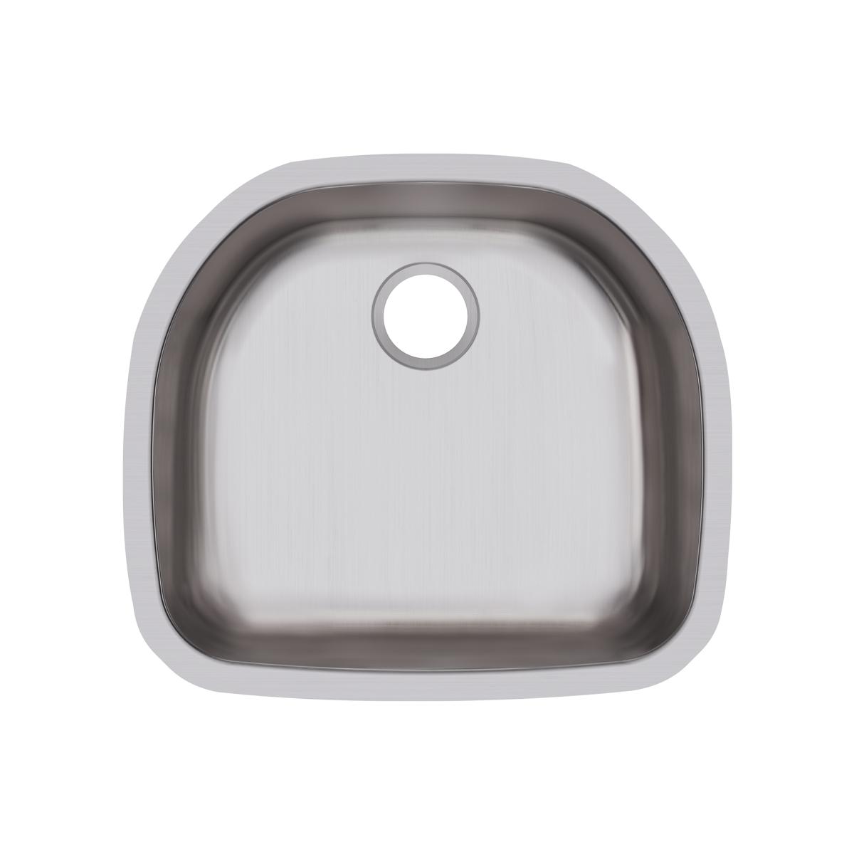 Elkay Dayton 24" Stainless Steel Kitchen Sink, Radiant Satin, DXUH2118