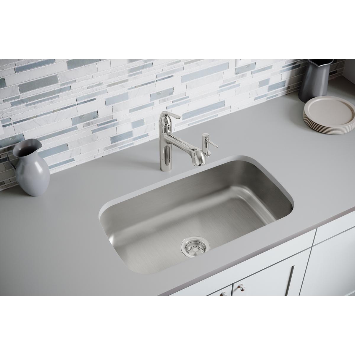 Elkay Dayton 31" Stainless Steel Kitchen Sink, Radiant Satin, DXUH2816 - The Sink Boutique