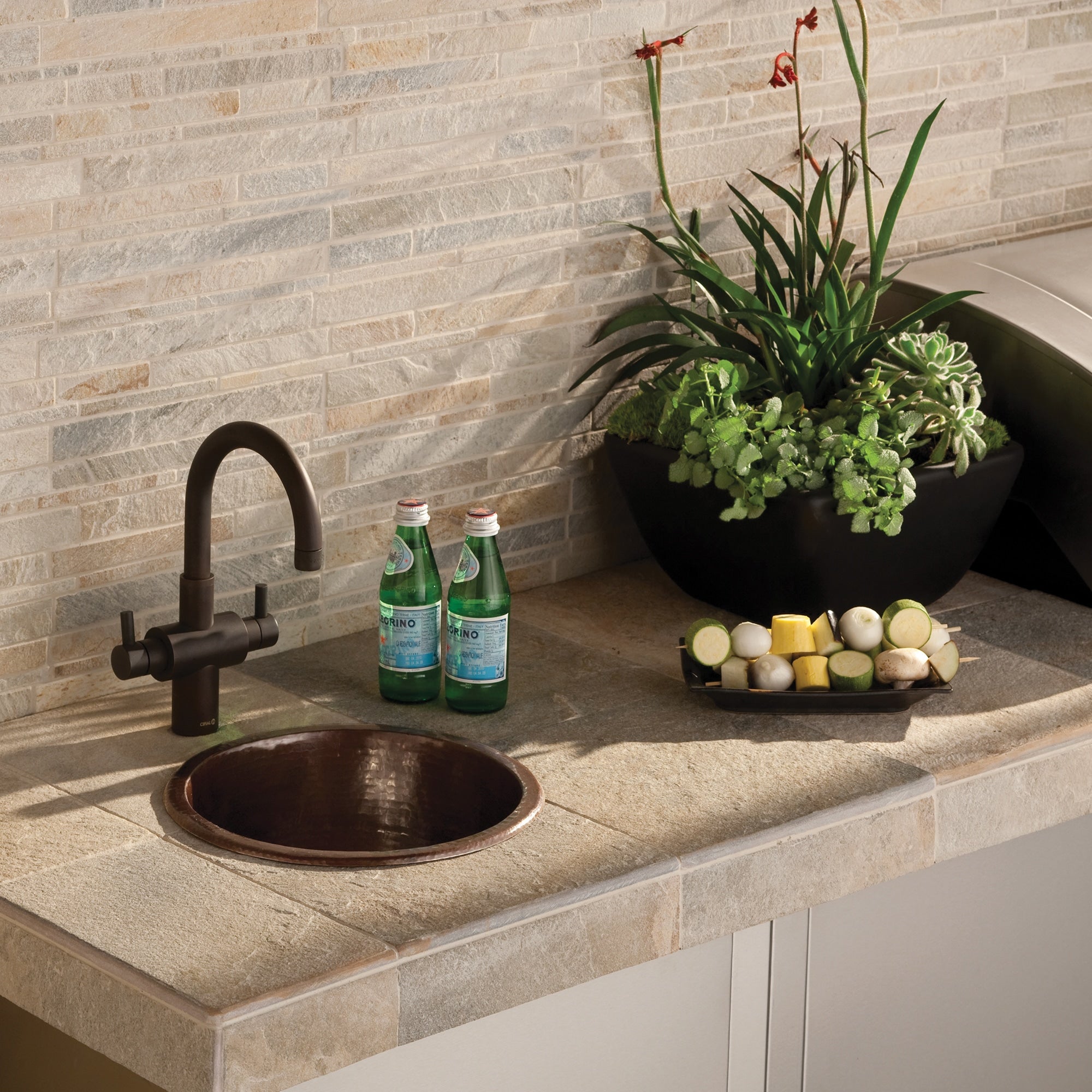 Native Trails Diego 13" Copper Bar/Prep Sink, Antique Copper, CPS235