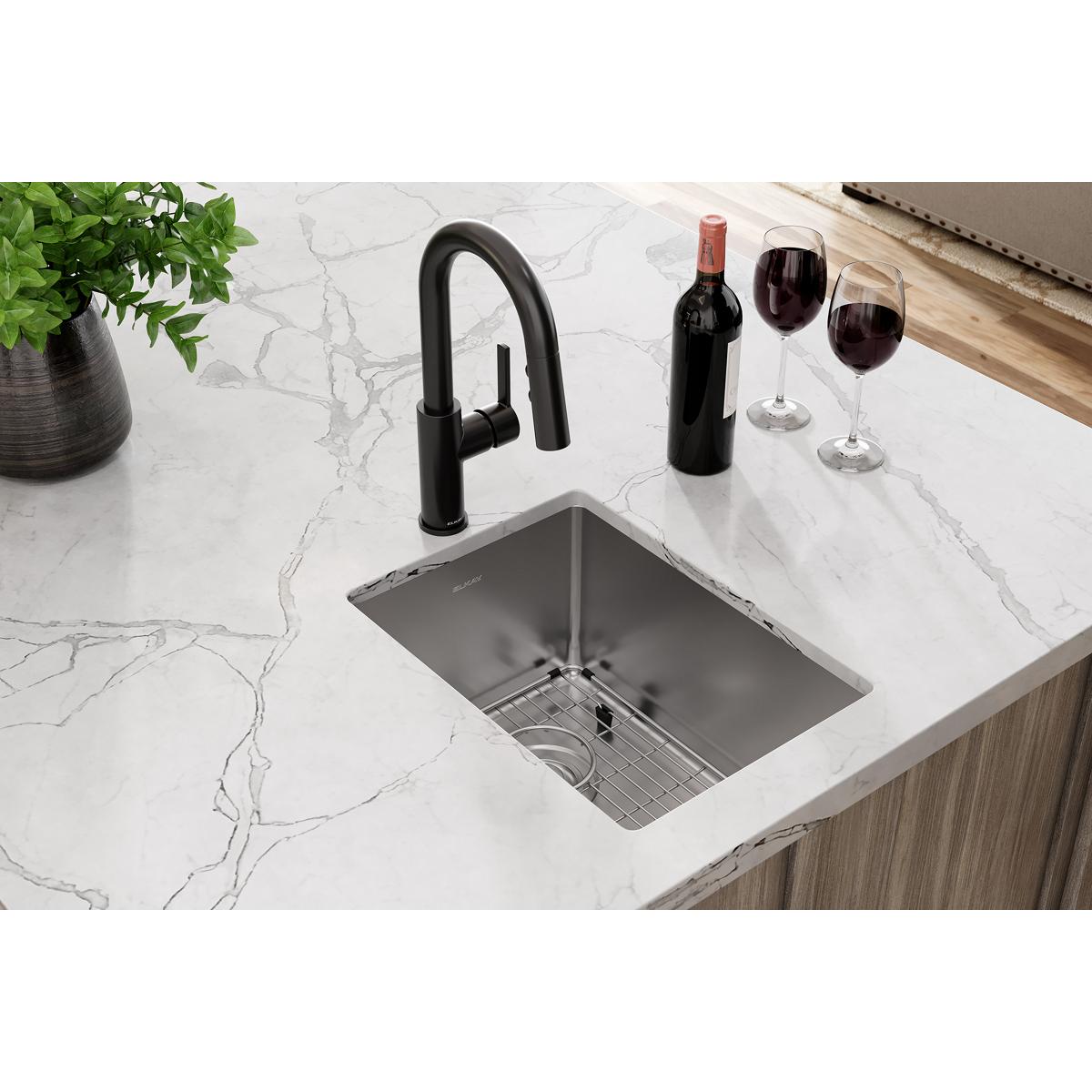 Alternate Image for Elkay Crosstown 14" Stainless Steel Bar Sink, Polished Satin, ECTRU12179TC