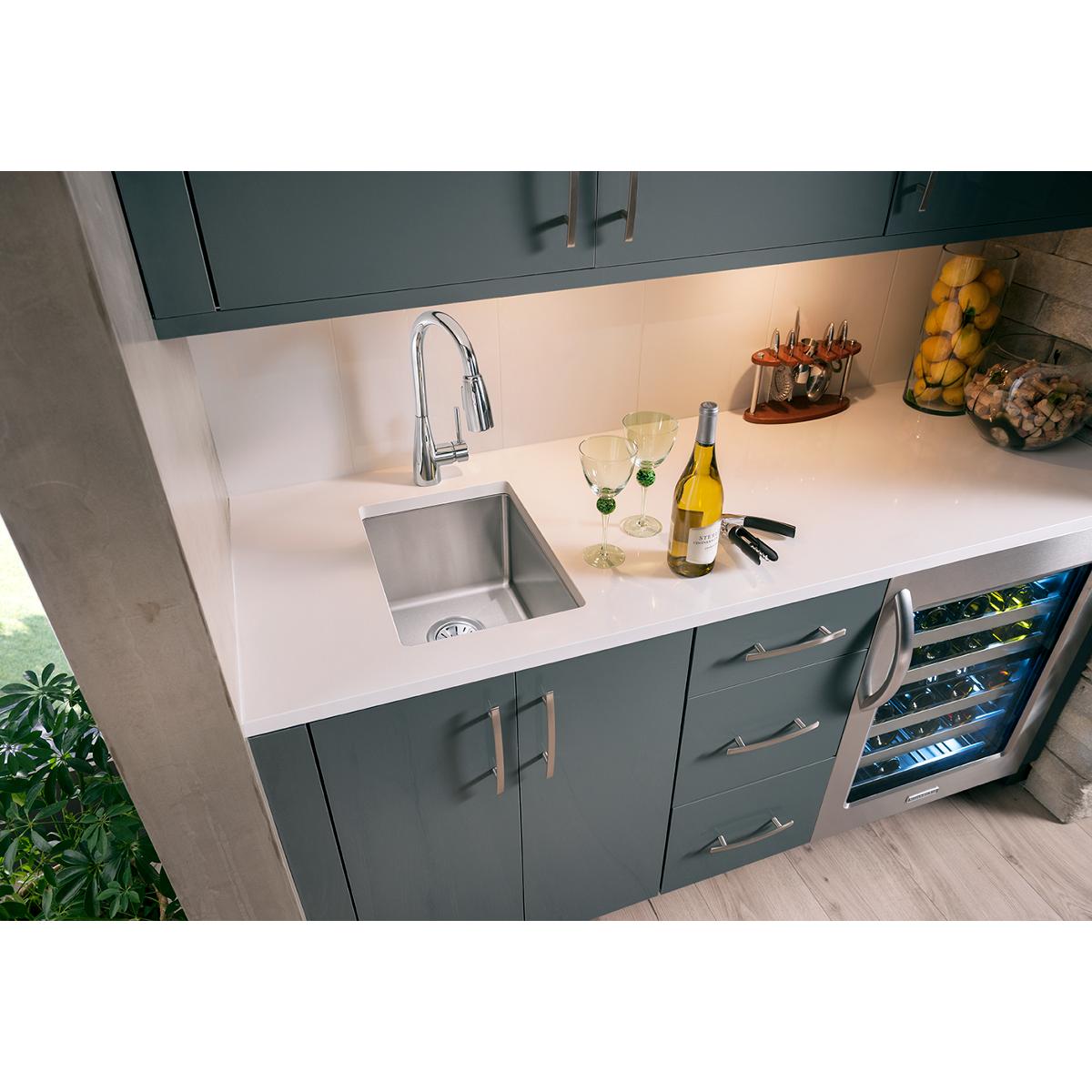 Alternate Image for Elkay Crosstown 14" Stainless Steel Bar Sink, Polished Satin, ECTRU12179T