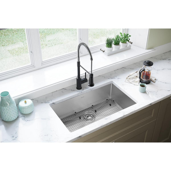 Elkay EFRU2816TC Crosstown 31" Stainless Steel Kitchen Sink, Single