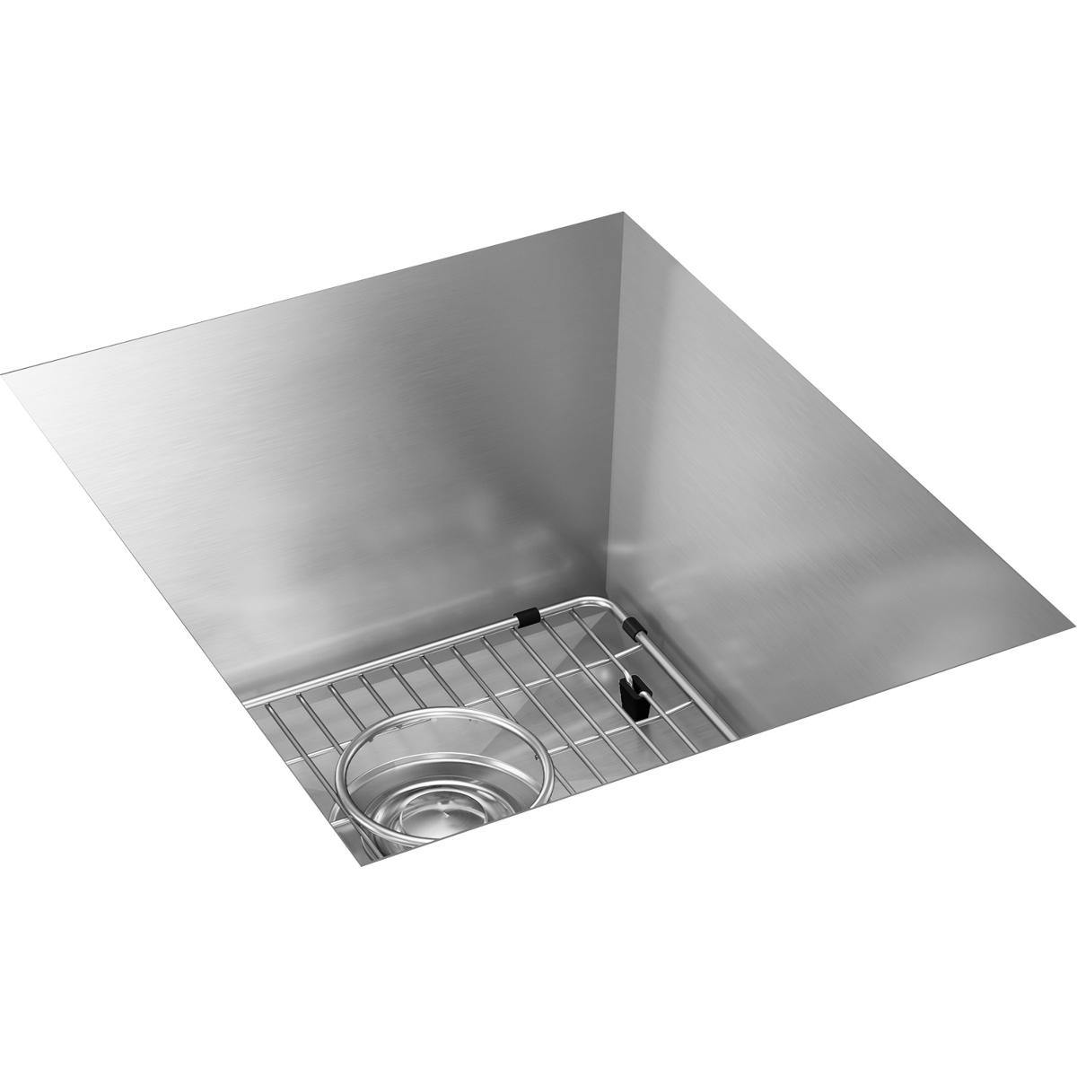 Alternate Image for Elkay Crosstown 16" Stainless Steel Kitchen Sink, 16 Gauge, Polished Satin, EFU131610TC