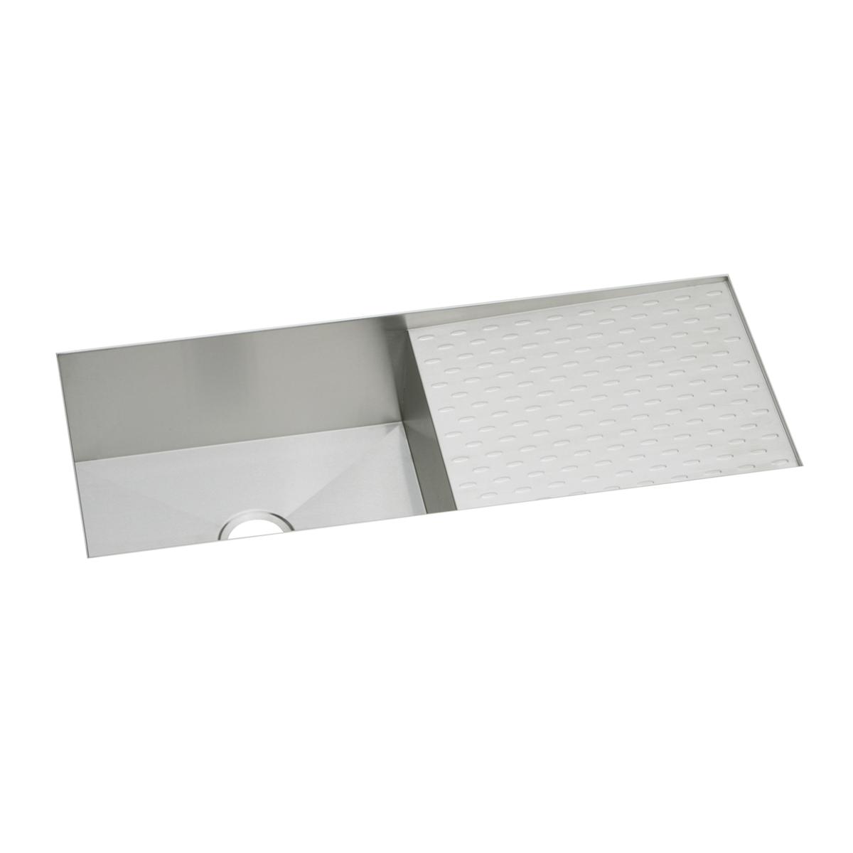 Alternate Image for Elkay Crosstown 44" Stainless Steel Kitchen Sink, 16 Gauge, Polished Satin, EFU411510DBT