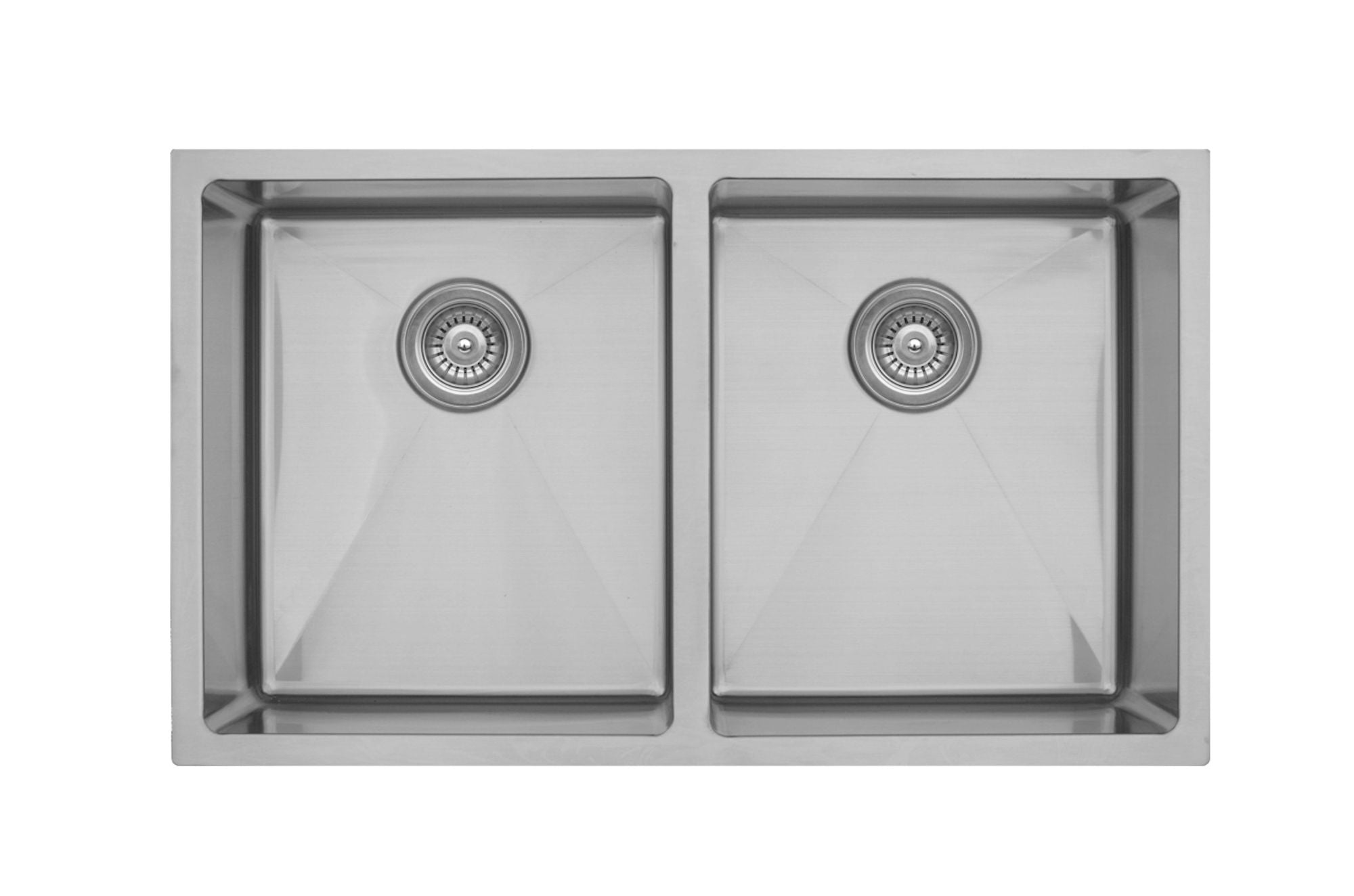 Karran 32" Undermount Stainless Steel Kitchen Sink, 50/50 Double Bowl, 16 Gauge, EL-76-PK1