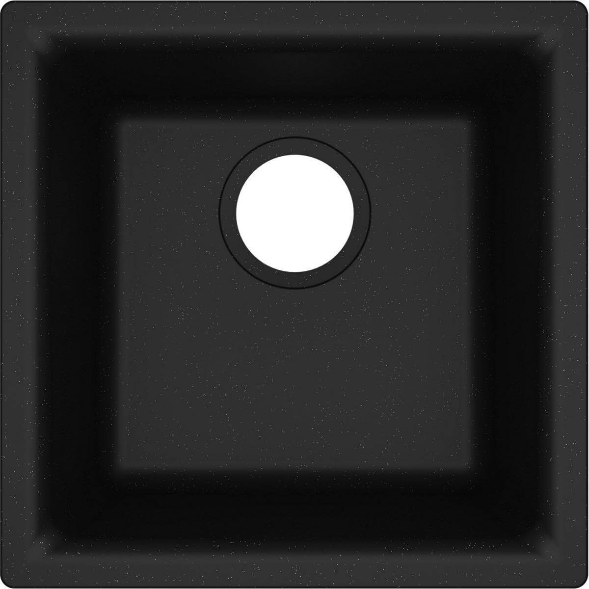 Alternate Image for Elkay Classic 16" Quartz Bar Sink, Black, ELG1616BK0