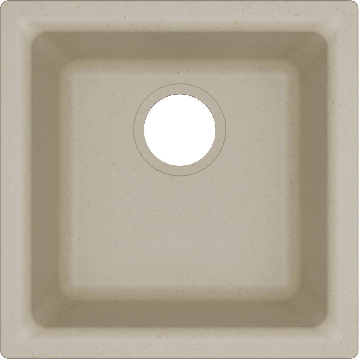 Alternate Image for Elkay Classic 16" Quartz Bar Sink, Bisque, ELG1616BQ0