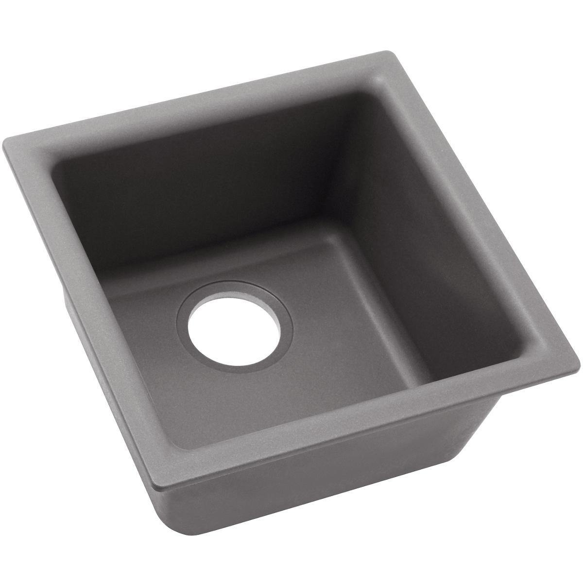 Alternate Image for Elkay Classic 16" Quartz Bar Sink, Greystone, ELG1616GS0