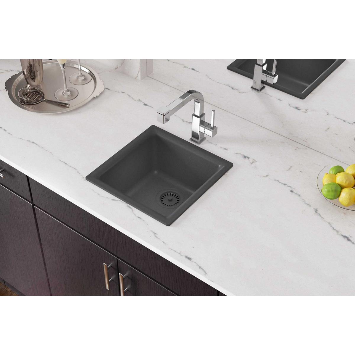 Elkay Classic 16" Quartz Bar Sink, Dusk Gray, ELG1616GY0 - The Sink Boutique