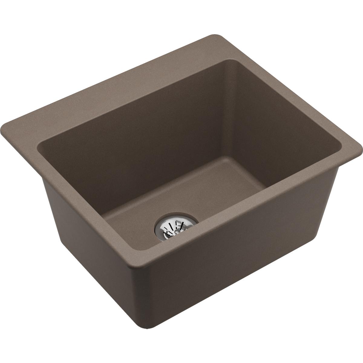 Alternate Image for Elkay Classic 25" Quartz Laundry Sink, Greige, ELG252212PDGR0