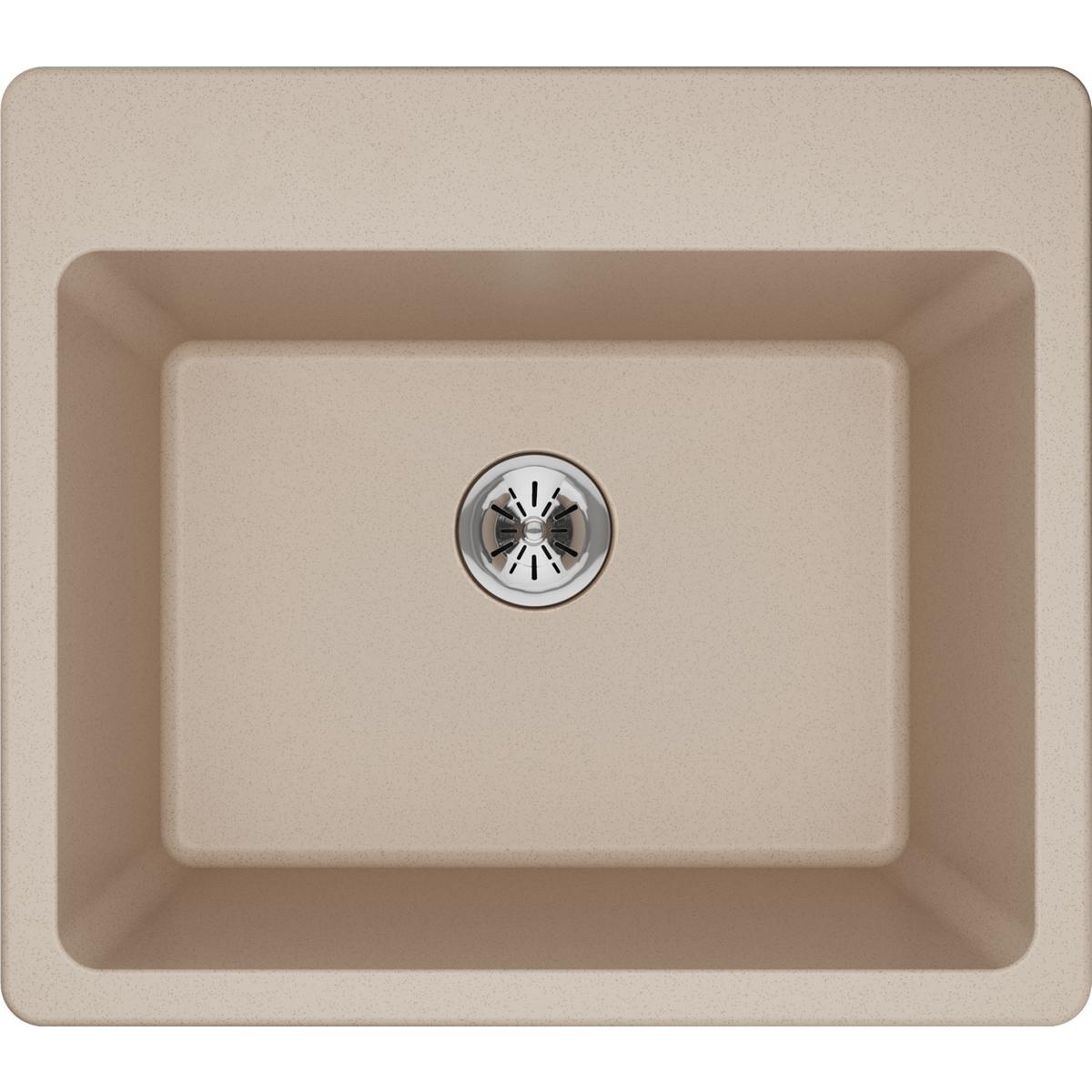 Elkay Classic 25" Quartz Laundry Sink, Putty, ELG252212PDPT0