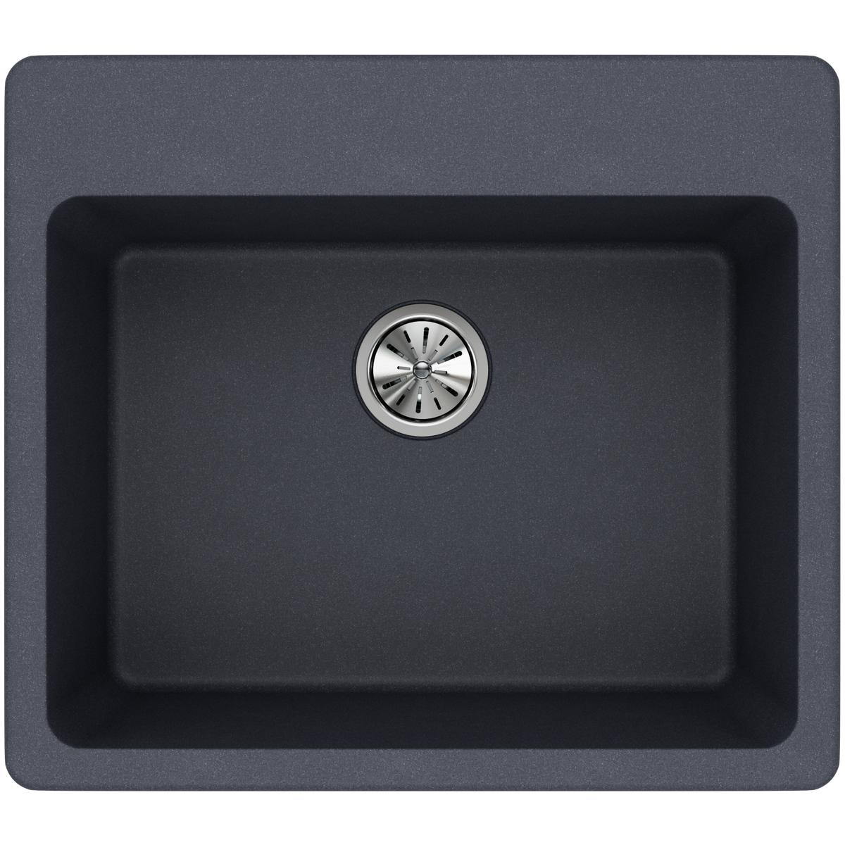Elkay Classic 25" Quartz Kitchen Sink, Dusk Gray, ELG2522GY0