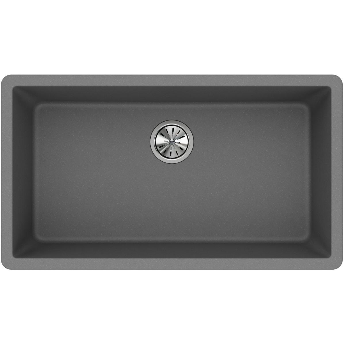 Elkay Classic 33" Quartz Kitchen Sink, Greystone, ELGRU13322GS0