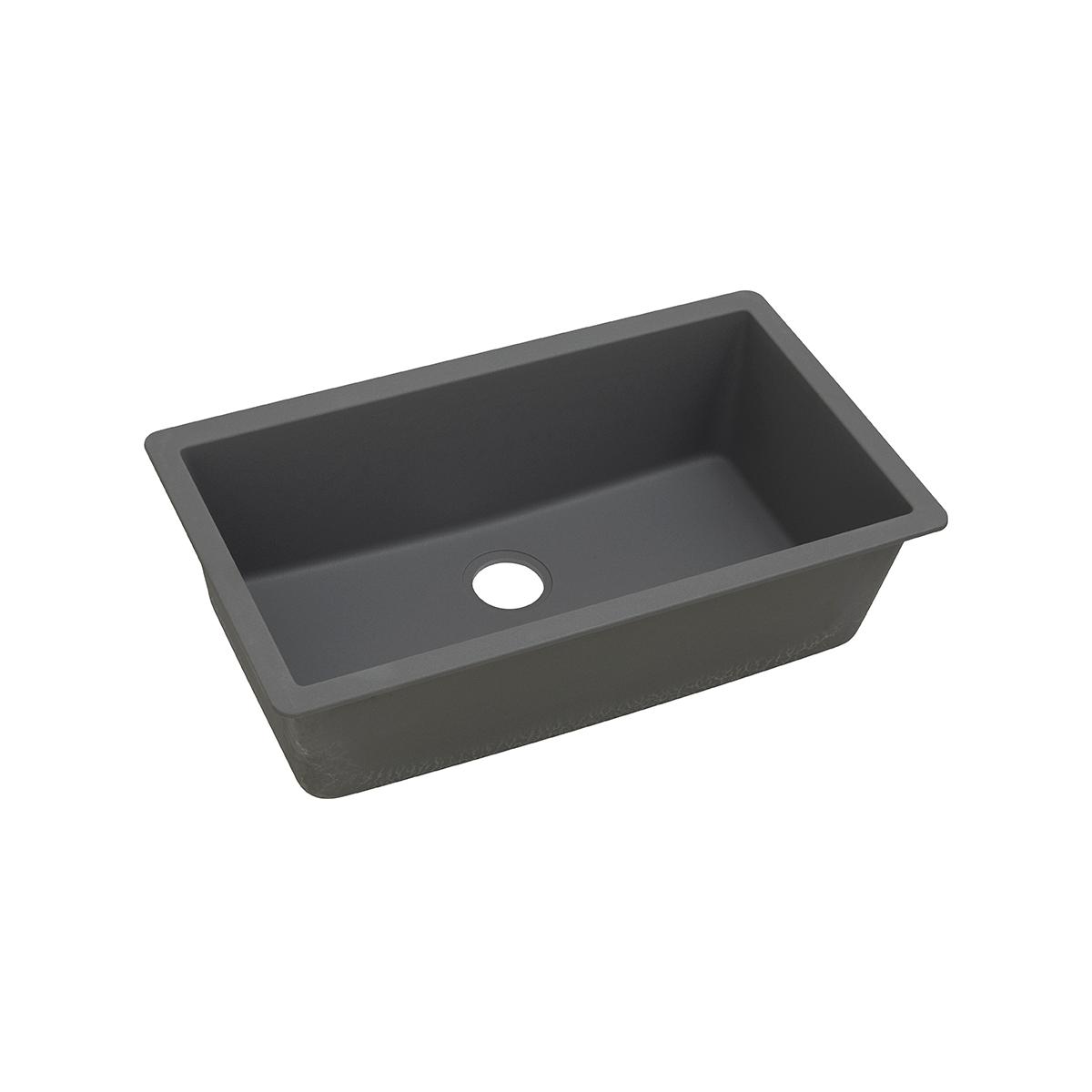 Alternate Image for Elkay Classic 33" Quartz Kitchen Sink, Dusk Gray, ELGRU13322GY0