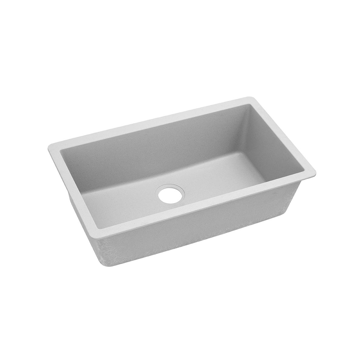 Alternate Image for Elkay Classic 33" Quartz Kitchen Sink, White, ELGRU13322WH0