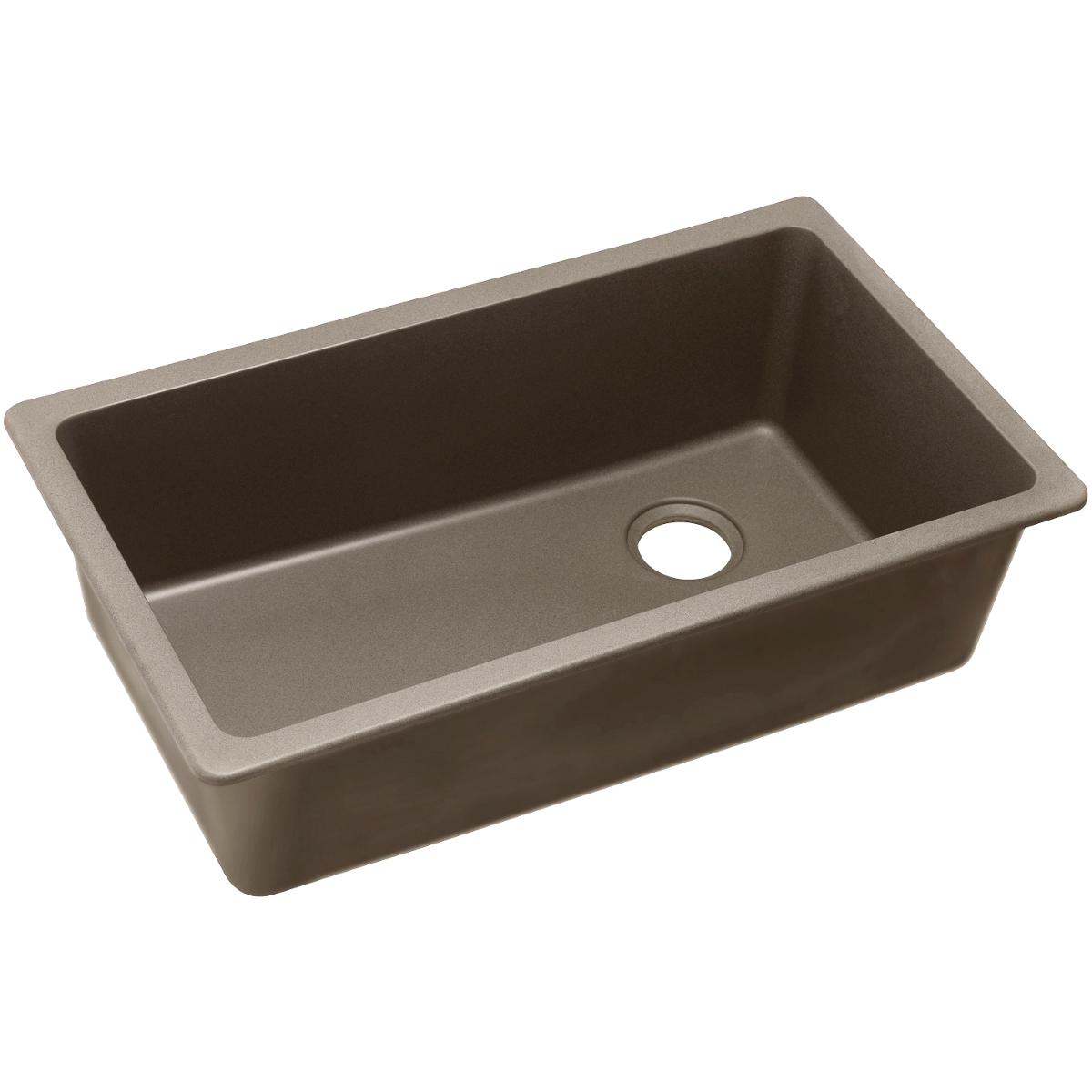 Elkay Classic 33" Quartz Kitchen Sink, Greige, ELGU13322GR0 - The Sink Boutique