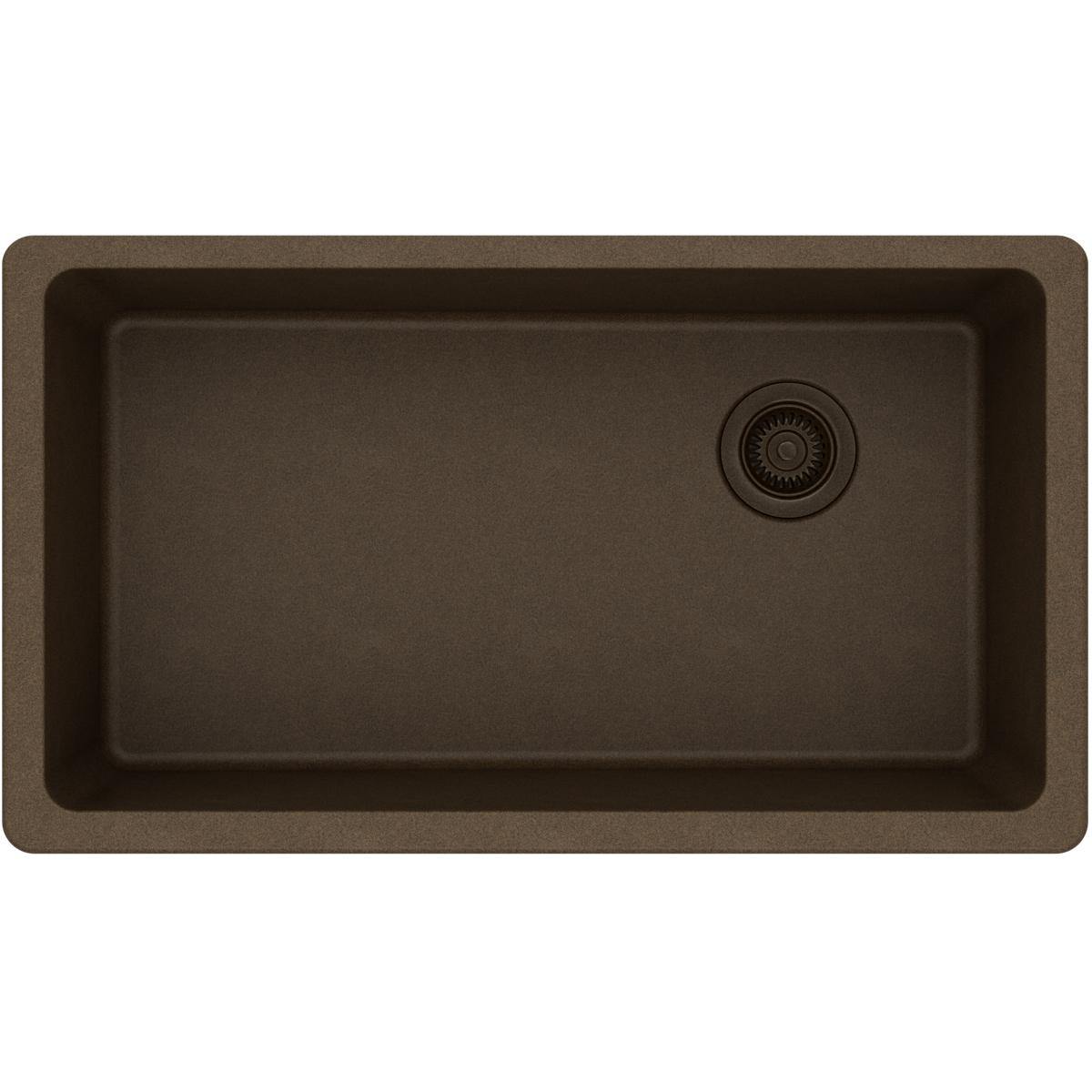 Alternate Image for Elkay Classic 33" Quartz Kitchen Sink, Mocha, ELGU13322MC0
