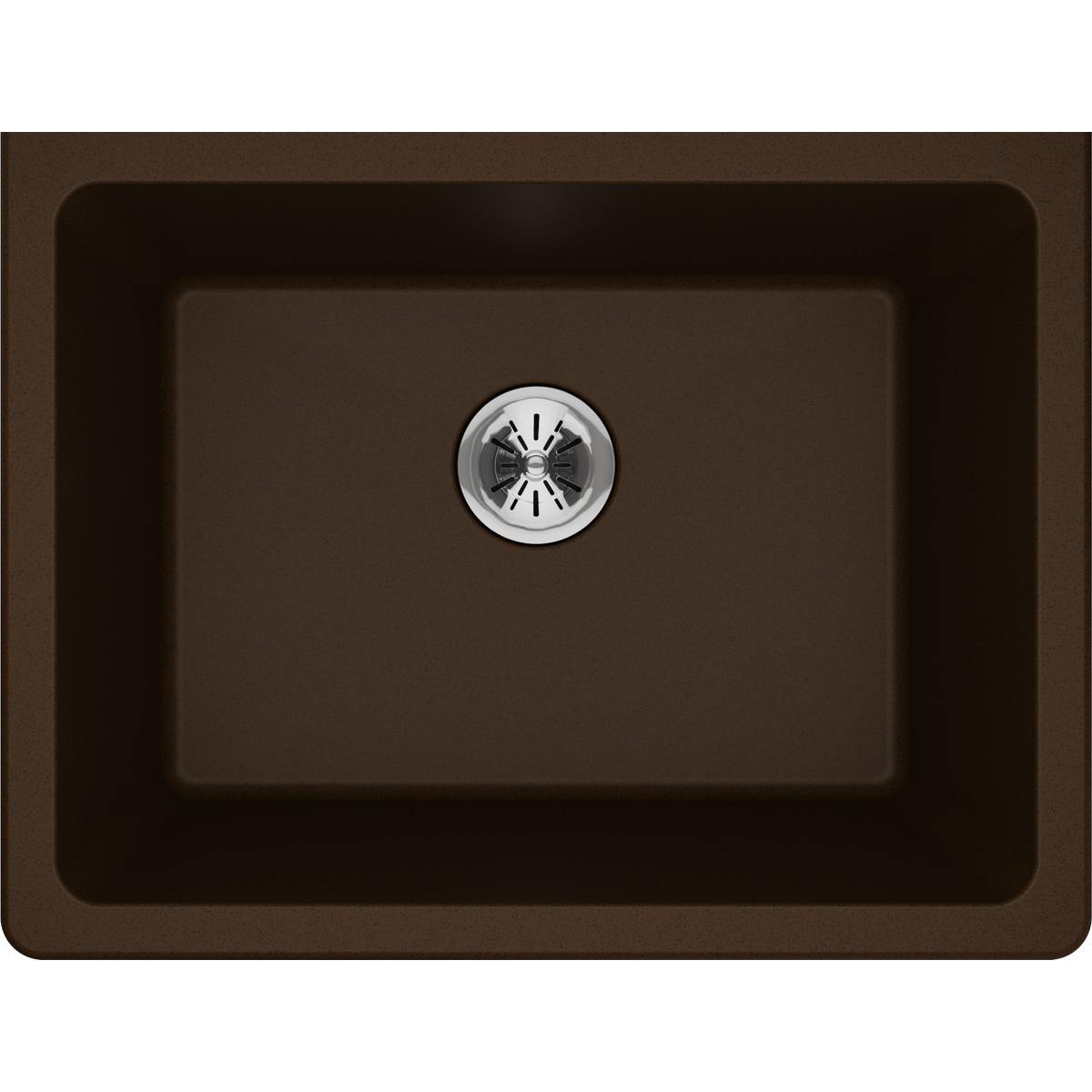 Elkay Classic 25" Quartz Laundry Sink, Mocha, ELGU251912PDMC0