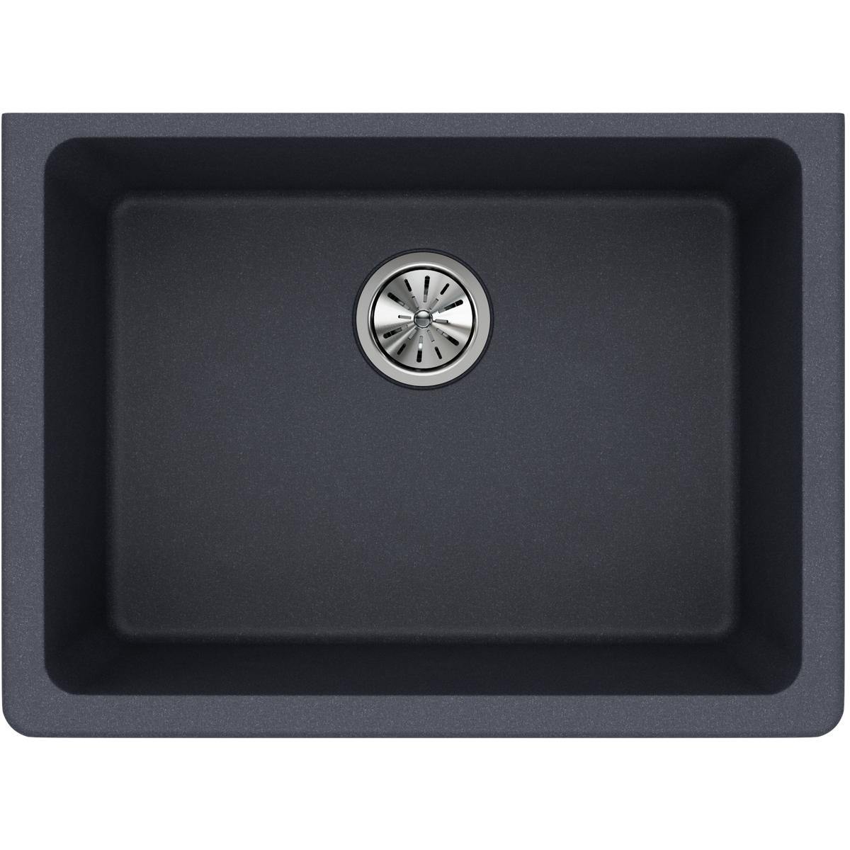 Elkay Classic 25" Quartz Kitchen Sink, Dusk Gray, ELGU2522GY0