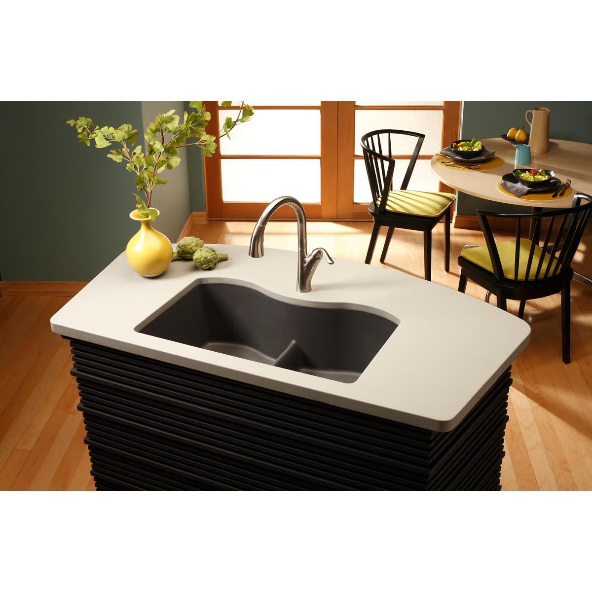 Alternate Image for Elkay LKHA4031LS Harmony Single Hole Kitchen Faucet with Pull-down Spray and Forward Only Lever Handle Lustrous Steel