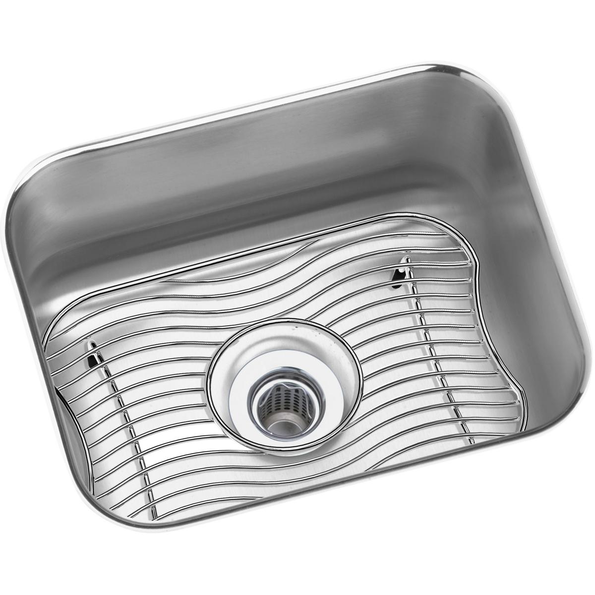 Alternate Image for Elkay Lustertone Classic 15" Stainless Steel Bar Sink Kit, Lustrous Satin, ELUH129DBG