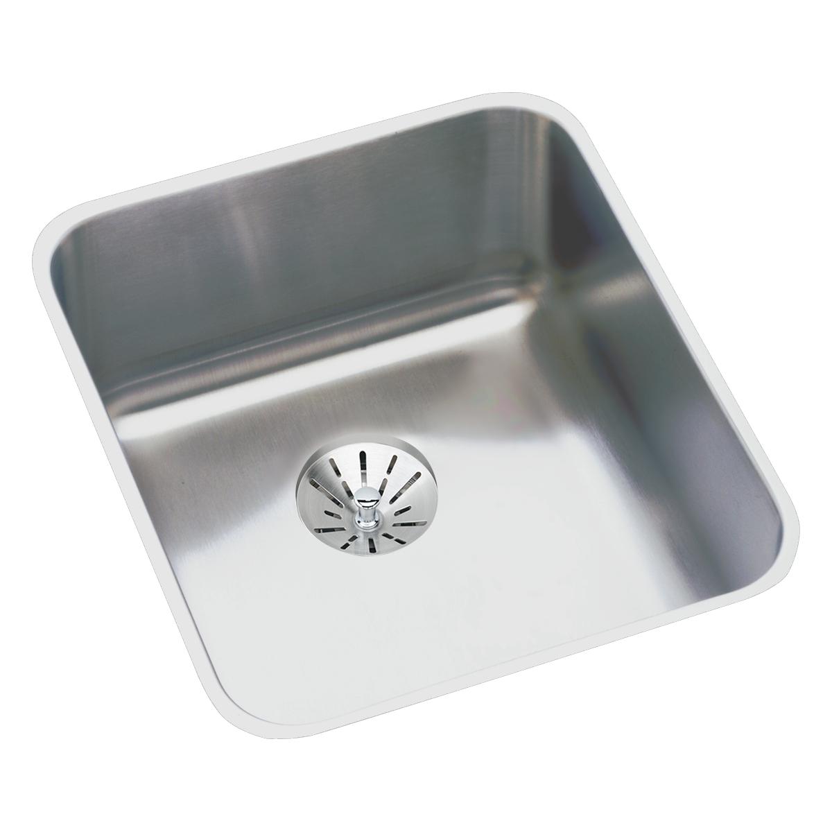 Elkay Lustertone Classic 16" Stainless Steel Kitchen Sink, Lustrous Satin, ELUH1316PD - The Sink Boutique