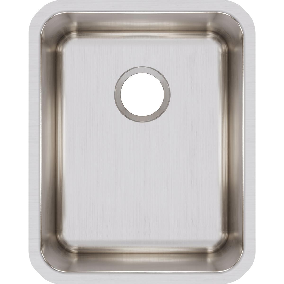 Elkay Lustertone Classic 17" Stainless Steel Kitchen Sink, Lustrous Satin, ELUH141810