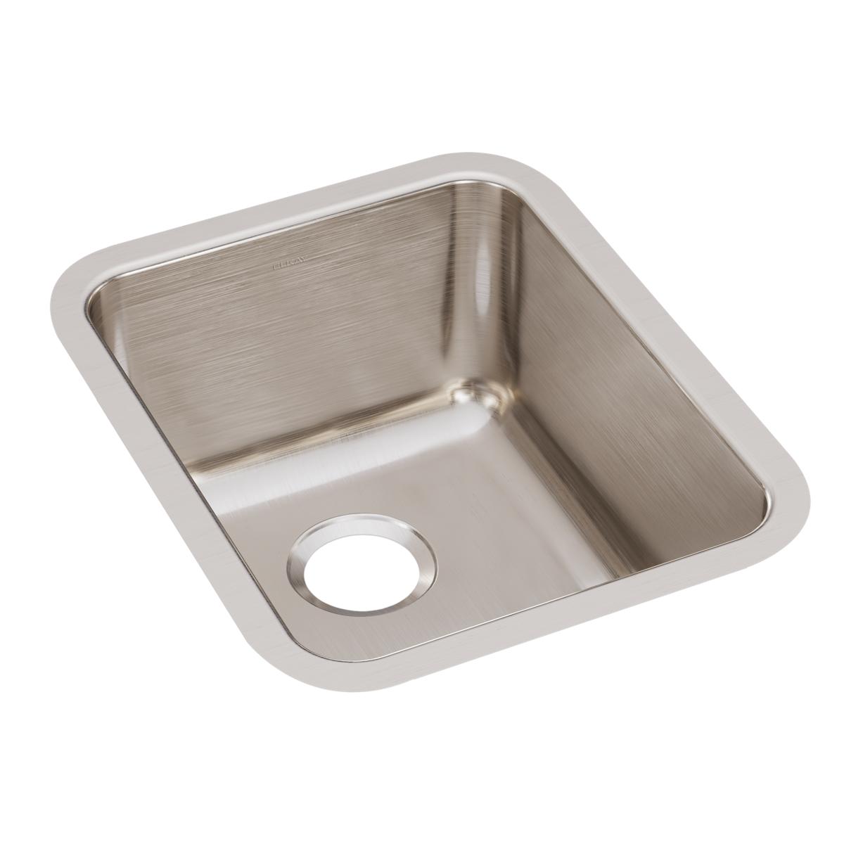 Alternate Image for Elkay Lustertone Classic 17" Stainless Steel Kitchen Sink, 18 Gauge, Lustrous Satin, ELUH141810