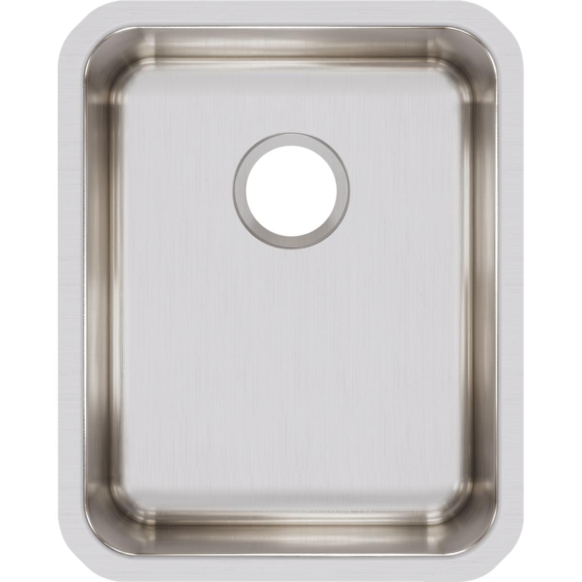 Alternate Image for Elkay Lustertone Classic 17" Stainless Steel Kitchen Sink, 18 Gauge, Lustrous Satin, ELUH1418