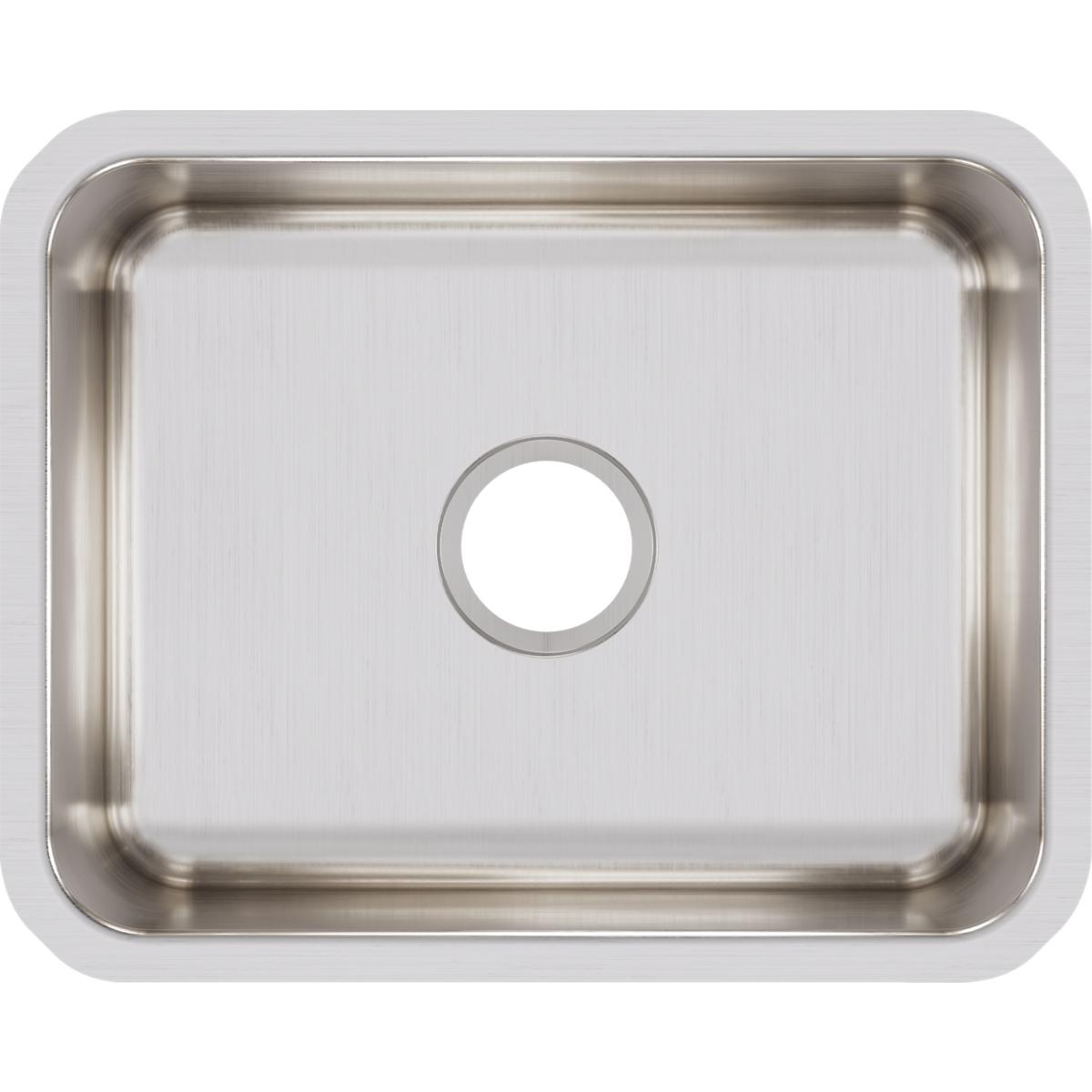 Alternate Image for Elkay Lustertone Classic 21" Stainless Steel Kitchen Sink, 18 Gauge, Lustrous Satin, ELUH1814