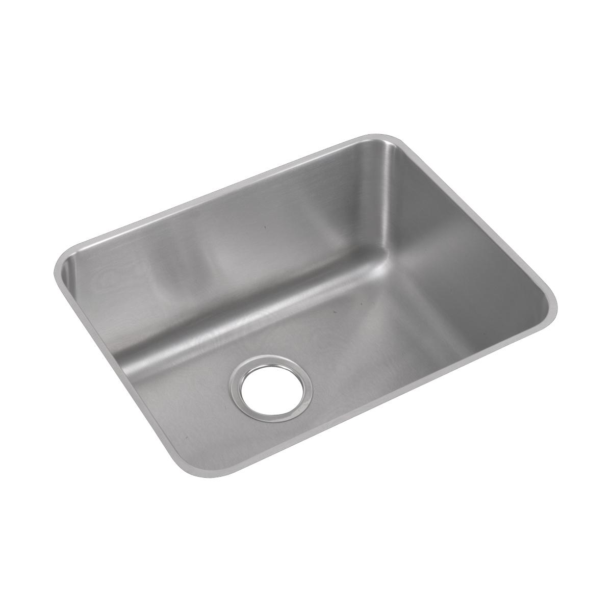 Alternate Image for Elkay Lustertone Classic 24" Stainless Steel Kitchen Sink, 18 Gauge, Lustrous Satin, ELUH211512